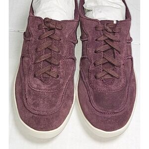 ED Ellen DeGeneres Akemi True Merlot Suede Lace‎ Up Sneakers Womens 7M EU 37 New
